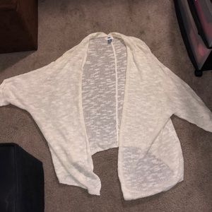 Old navy white cardigan